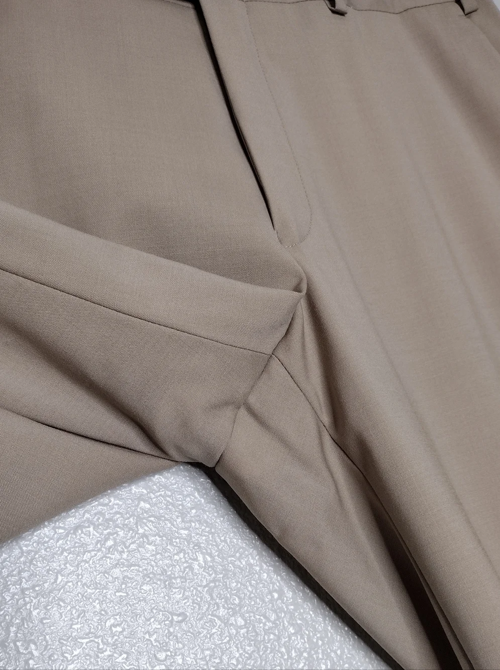 John Varvatos Wool Blend Neutral Tan Business Dress Pants Sz 36R